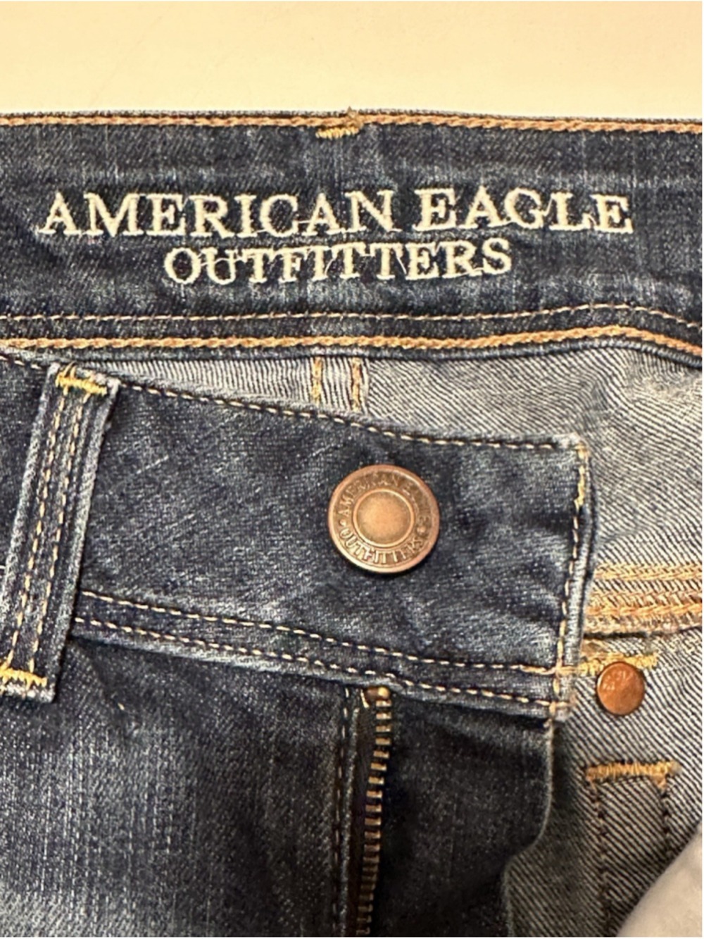 American Eagle Jeans Womens 6 30 X 32 Kick Boot Super Stretch Low -Rise Distress - Picture 12 of 16
